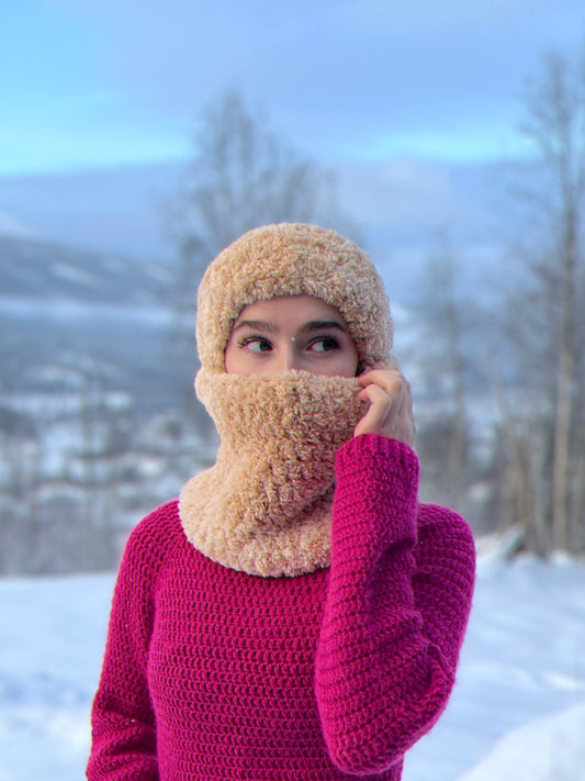 Headband and buff (Beige)