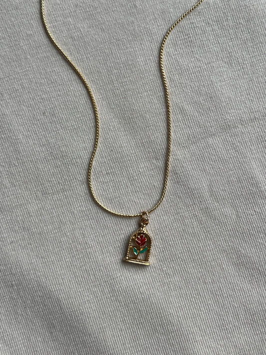 Rose necklace