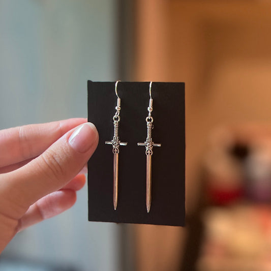 Sword earrings
