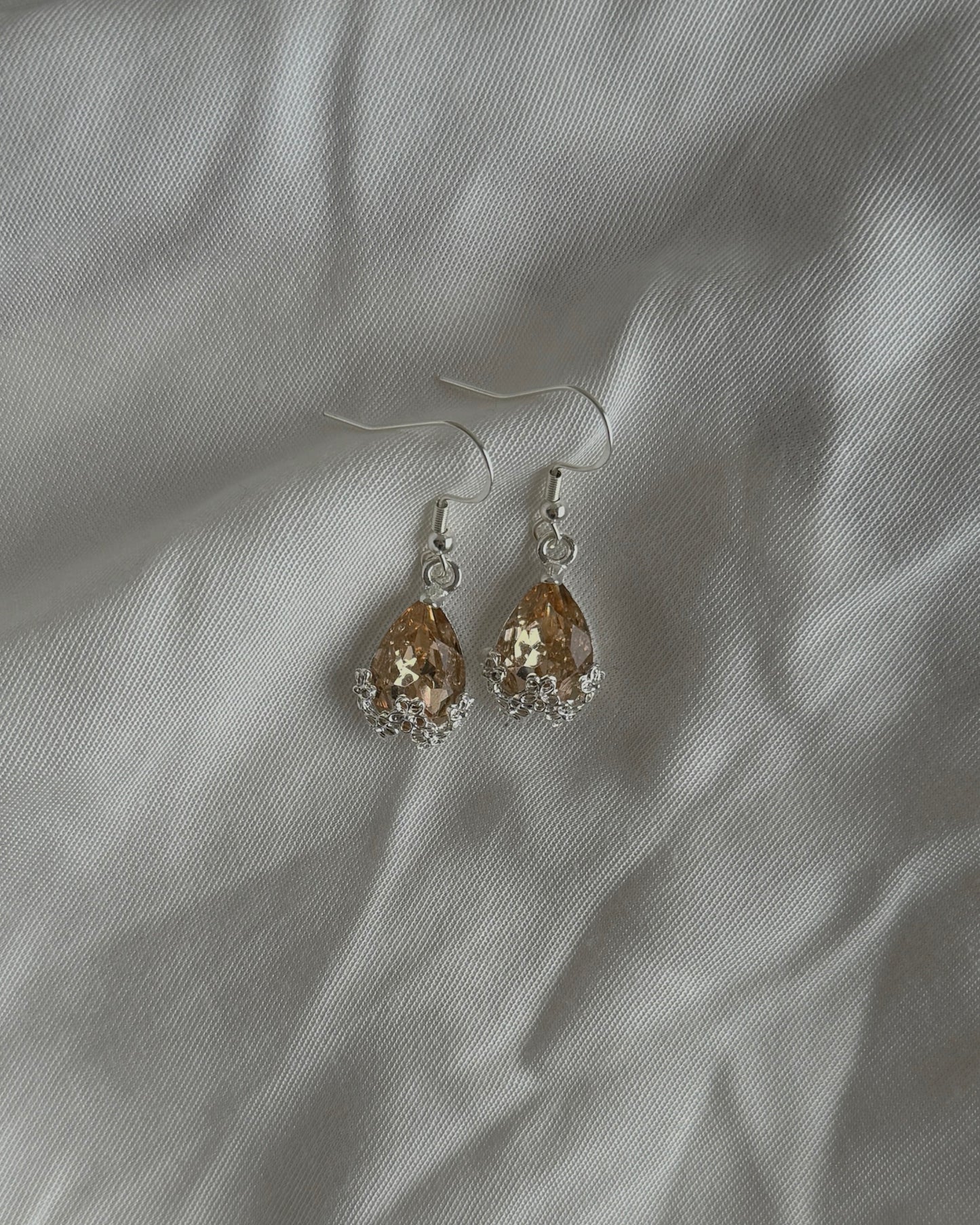 Silver Teardrop Earrings