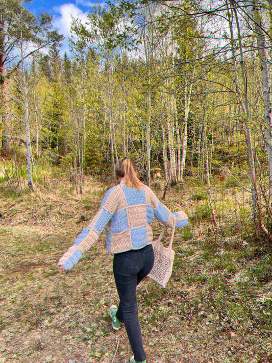 Checkered Cardigan